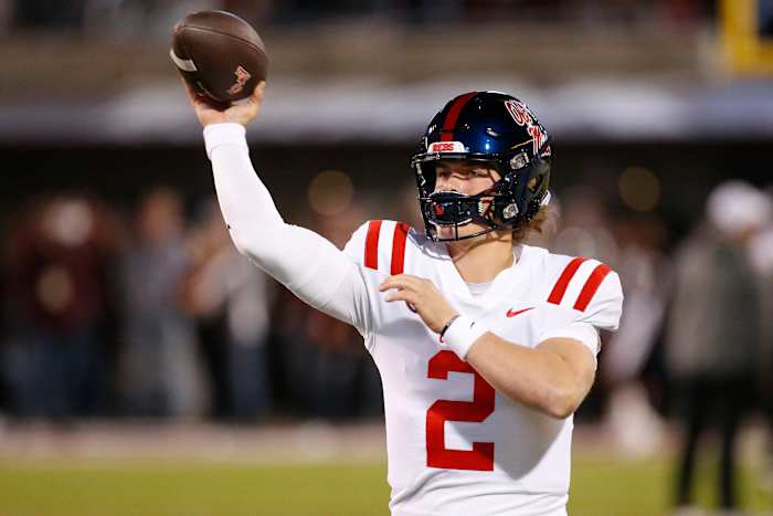 Ole Miss Rebels quarterback Jaxson Dart.